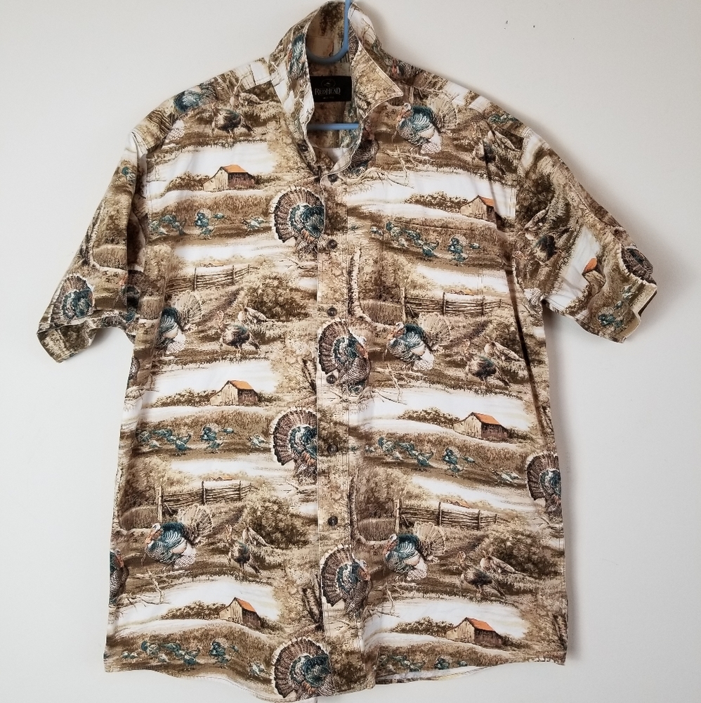 REDHEAD TURKEY BUTTON UP Men Sz Large